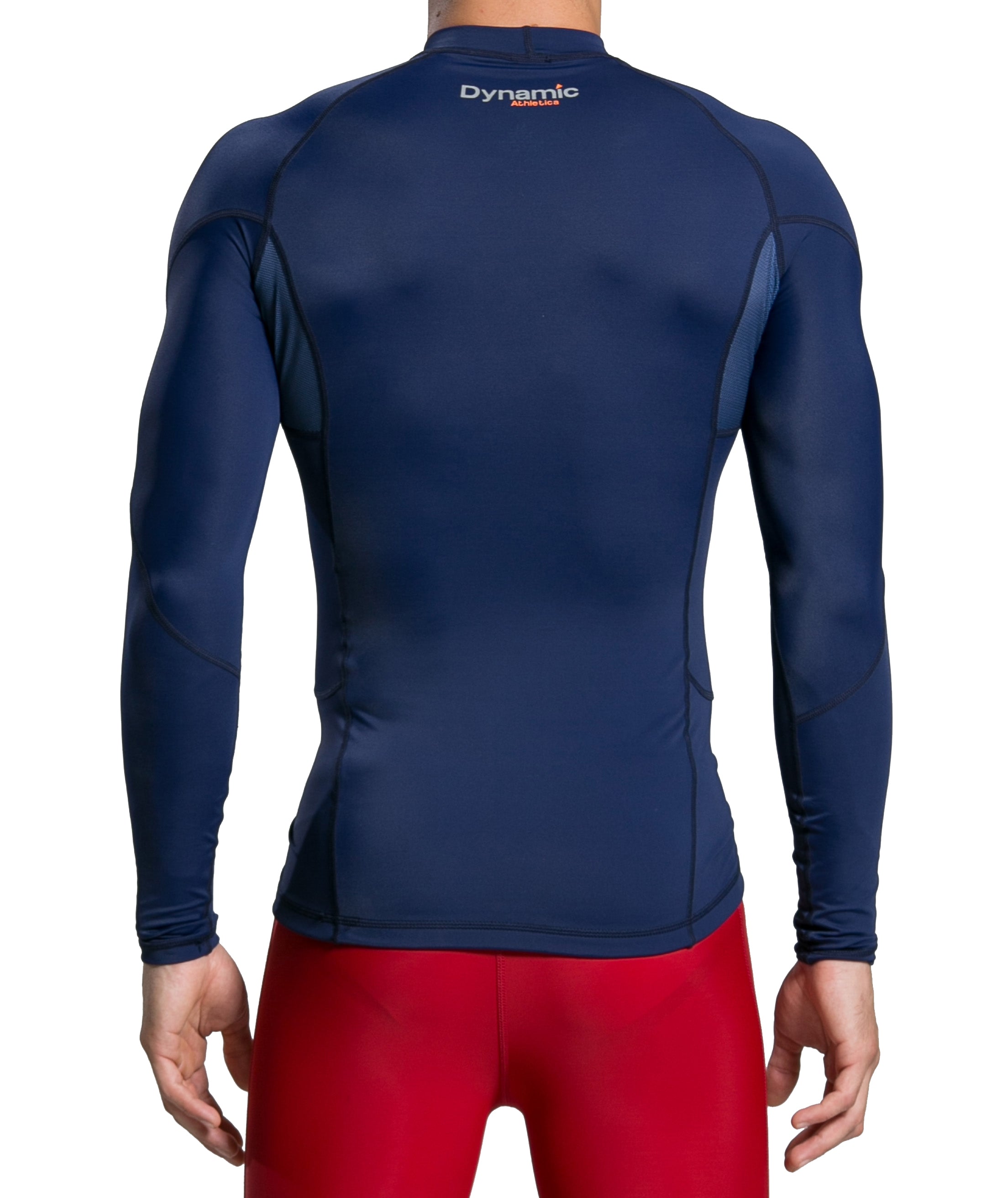 Blue long 2024 sleeve compression shirt